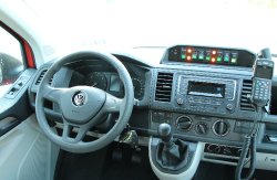  Volkswagen T6  Bedienteil für die Sondersignalanlage auf dem Armaturenbrett,Bedienhandapparat für den Digitalfunk (165)